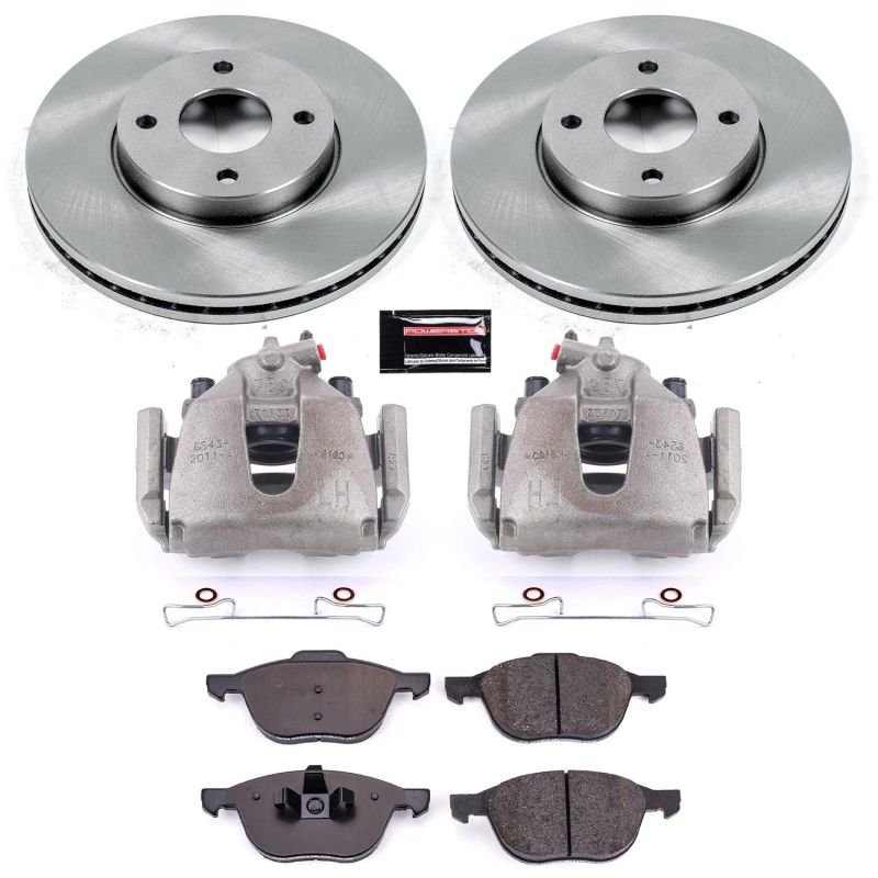 Power Stop 05-07 Ford Focus Front Autospecialty Brake Kit w/Calipers Brake Kits - OE PowerStop