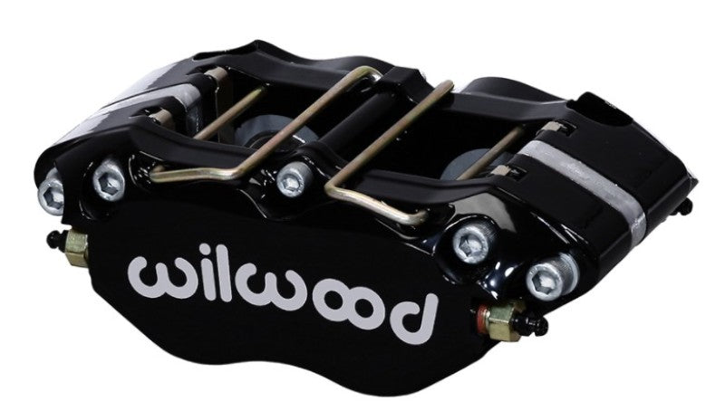 Wilwood Caliper - Narrow Dynapro 4.75in Mount 1.12/1.12in Pistons .81in Disc - Black Brake Calipers - Perf Wilwood