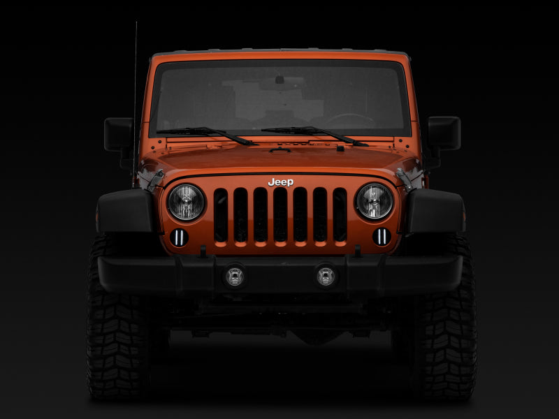 Raxiom 07-18 Jeep Wrangler JK Axial Series LED Front Turn Signals (Smoked) Headlights Raxiom