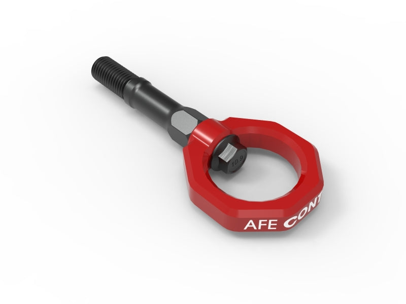 AFE 20-24 Chevrolet C8 Corvette Rear Tow Hook - Red Tow Hooks aFe