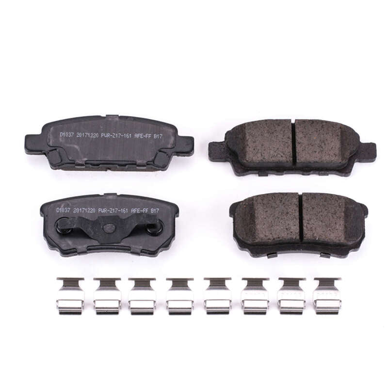Power Stop 11-14 Chrysler 200 Rear Z17 Evolution Ceramic Brake Pads w/Hardware Brake Pads - OE PowerStop