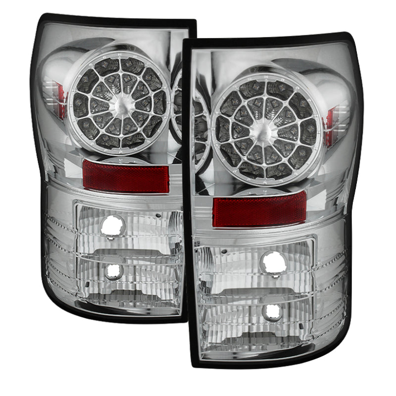 Spyder Toyota Tundra 07-13 LED Tail lights Chrome ALT-YD-TTU07-LED-C Tail Lights SPYDER