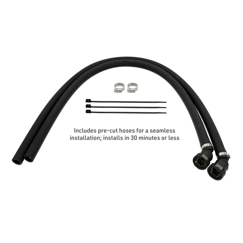 Mishimoto 2025+ RAM 1500 3.0L Hurricane Baffled Oil Catch Can Kit - Black Oil Catch Cans Mishimoto