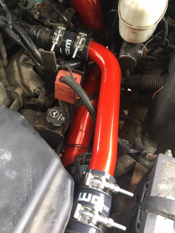 Wehrli 01-05 Chevrolet 6.6L LB7/LLY Duramax Upper Coolant Pipe - Sparkle Bomber Orange Radiator Hoses Wehrli