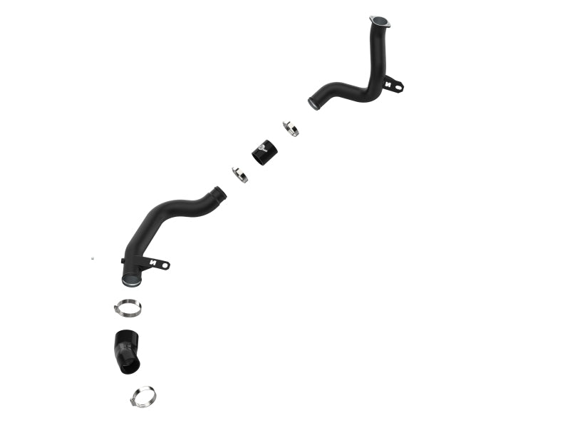 aFe 19-22 Hyundai Veloster N L4 2.0L BladeRunner 2.25in to 2.50in Aluminum Hot Charge Pipe - Black Intercoolers aFe