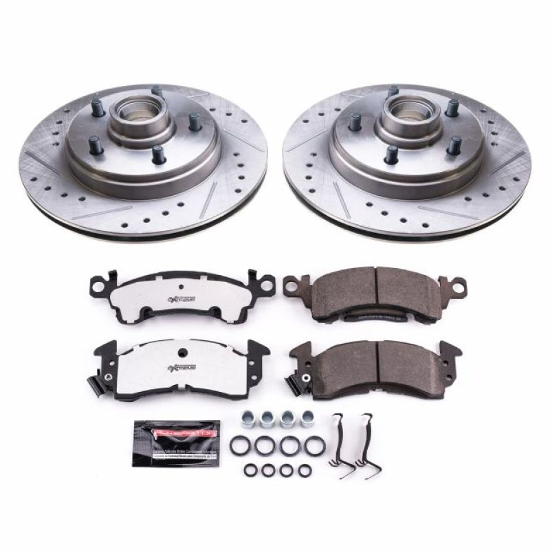 Power Stop 85-89 Buick Electra Front Z26 Street Warrior Brake Kit Brake Kits - Performance D&S PowerStop