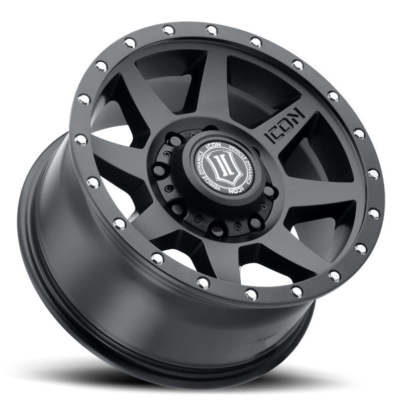 ICON Rebound HD 18x9 8x170 6mm Offset 5.25in BS 125mm Bore Satin Black Wheel Wheels - Cast ICON