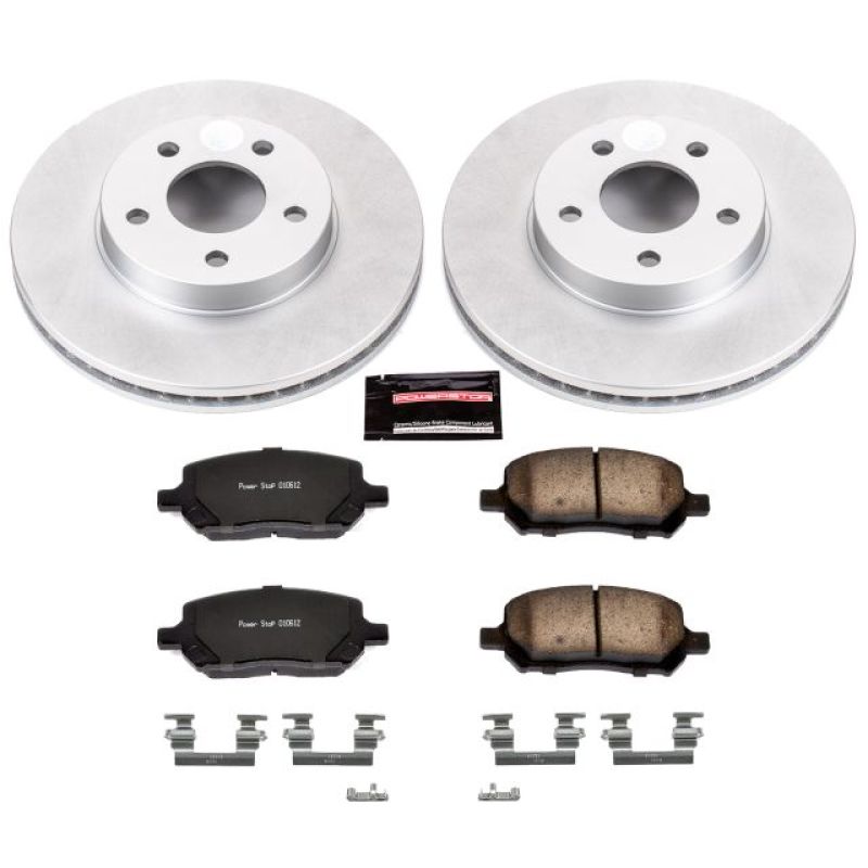 Power Stop 07-10 Chevrolet Cobalt Front Z17 Evolution Geomet Coated Brake Kit Brake Kits - Performance Blank PowerStop