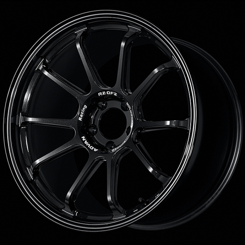 Advan RZ-DF2 19x10.5 / +15 Offset / 5x114.3 / 73mm Bore / Racing Titanium Black Wheels - Forged Advan