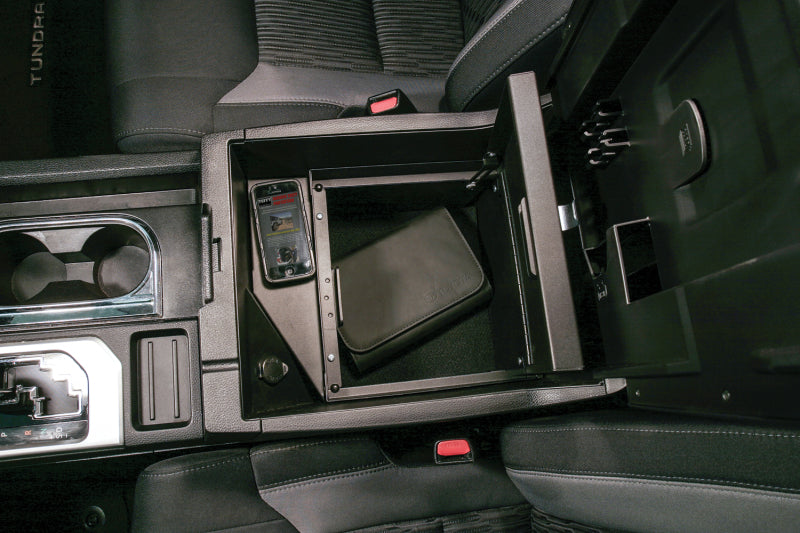 Tuffy Console Safe W/ Keyed Lock For Toyota Tundra W/ Flow Thru Console Cargo Boxes & Bags Tuffy Products