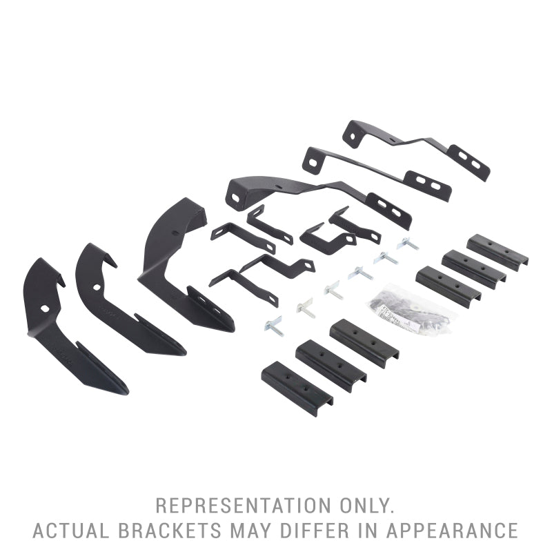 Go Rhino 15-19 GMC Sierra 3500HD CC Dsl Mntg. Brackets (V-Series V3/RB10 Slim/RB20 Slim) - Tex. Blk Brackets Go Rhino
