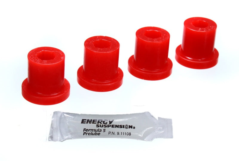 Energy Suspension Aftermarket Shackle Set - Red Bushing Kits Energy Suspension