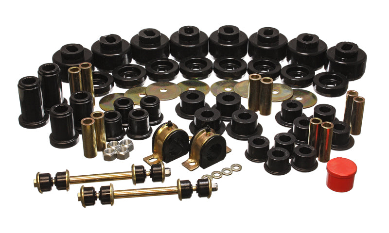 Energy Suspension 01-06 Chevy Silverado 4WD Black Hyper-flex Master Bushing Set Bushings - Full Vehicle Kits Energy Suspension