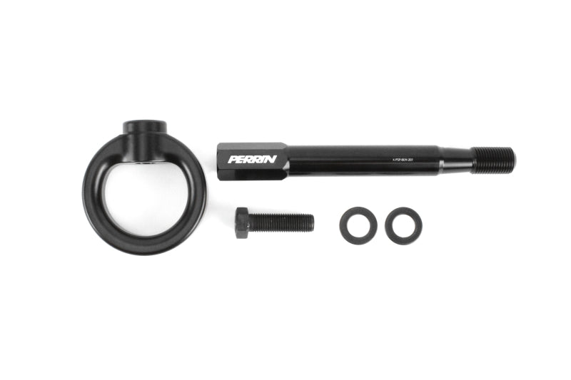 PERRIN 08-14 Subaru WRX/STI (Sedan) / 20-25 Outback All Models Tow Hook Kit (Rear) - Black Tow Hooks Perrin Performance