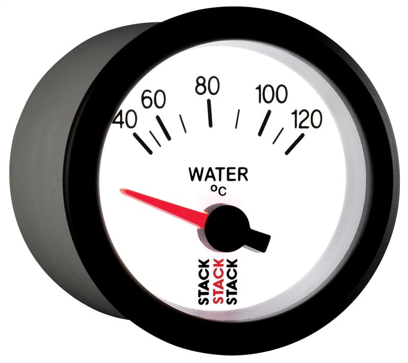 Autometer Stack 52mm 40-120 Deg C M10 Male Electric Water Temp Gauge - White Gauges AutoMeter