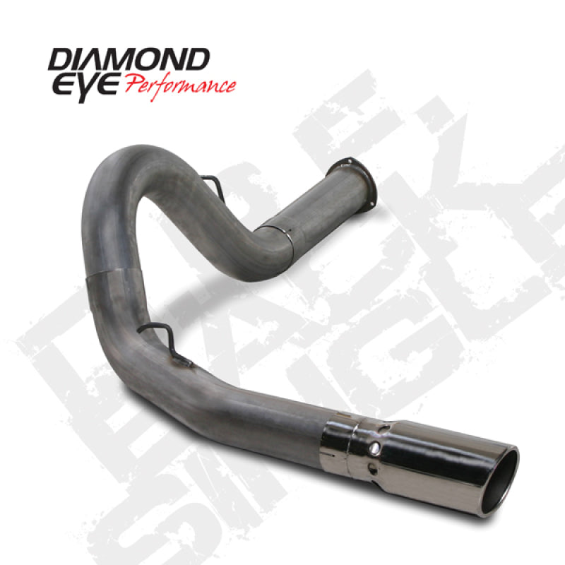 Diamond Eye KIT 5in DPF-BACK Single SS 07.5-08 CHEVY 6 6L 2500/3500 PCKGD BX46X14X14OD EL-PL DPF Back Diamond Eye Performance