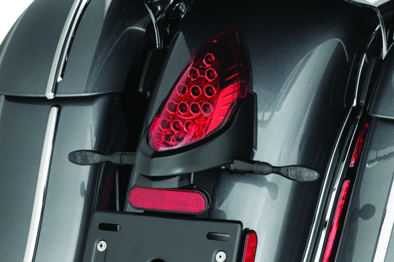 Kuryakyn Rear Turn Signal & License Plate Mount Indian Black Bolts Kuryakyn
