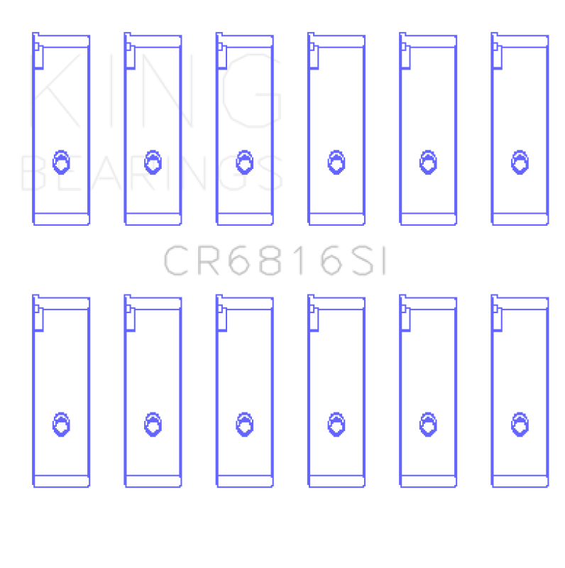 King Engine Bearings Suzuki H20A/H25A/H27A (Size +0.50mm) Connecting Rod Bearing Set Connecting Rods King Engine Bearings