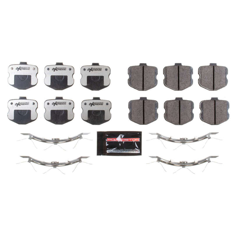 Power Stop 06-13 Chevrolet Corvette Front Z26 Extreme Street Brake Pads w/Hardware Brake Pads - Performance PowerStop