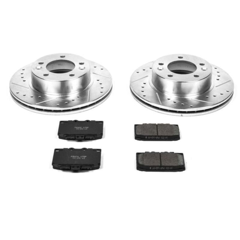 Power Stop 86-91 Mazda RX-7 Front Z23 Evolution Sport Brake Kit Brake Kits - Performance D&S PowerStop