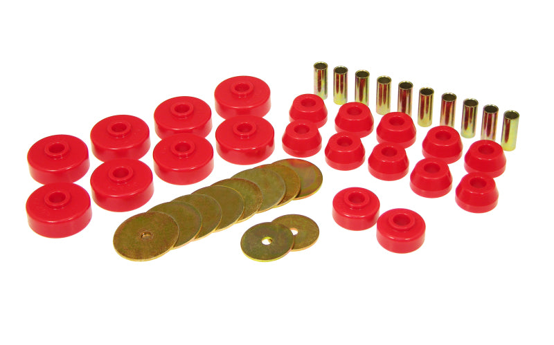 Prothane 84-88 Toyota 4Runner Body Mount Kit - Red Bushing Kits Prothane
