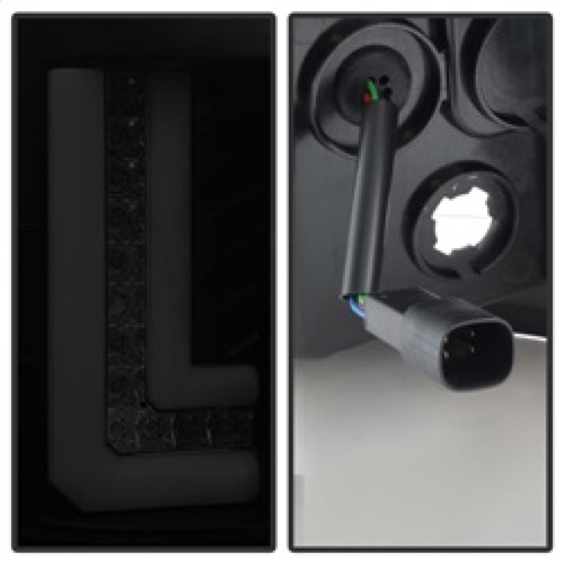 Spyder GMC Sierra 2016-2017 Light Bar LED Tail Lights - Black Smoke ALT-YD-GS16-LED-BSM Tail Lights SPYDER