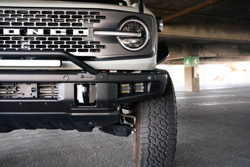 DV8 Offroad 21-22 Ford Bronco Factory Bumper Pocket Light Mount (Pair) 3in LED Pod Lights Light Mounts DV8 Offroad