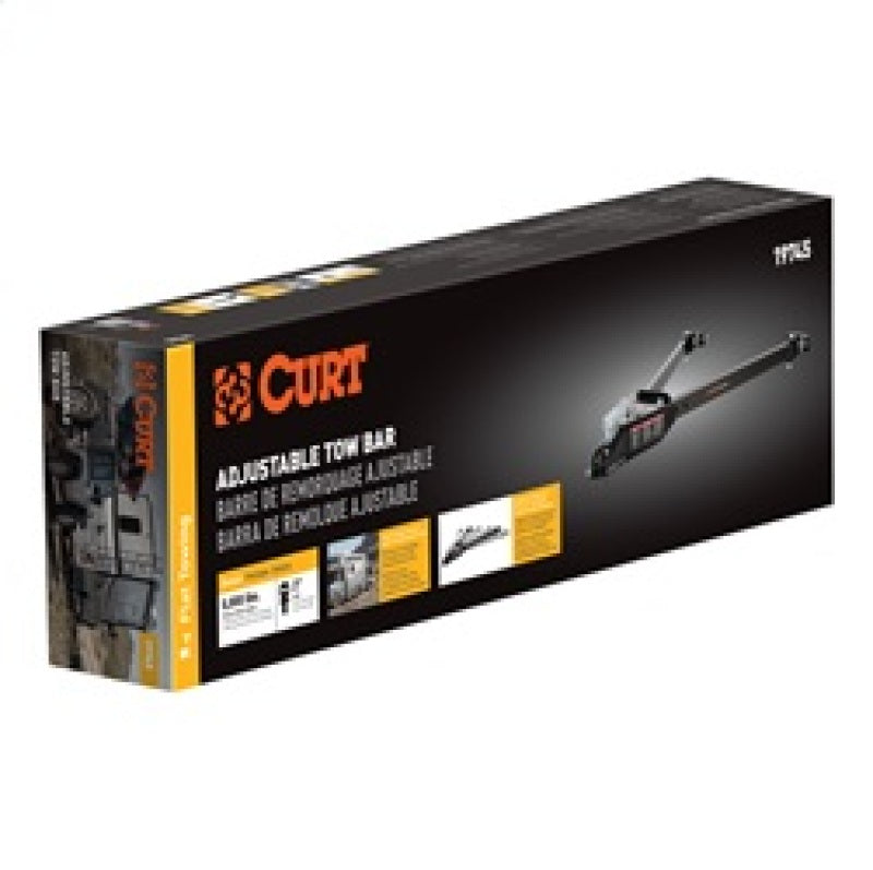 RockJock Curt Tow Bar with Adjustable Width Arms Car Mount 2in Ball 5000lbs Tow Bars RockJock