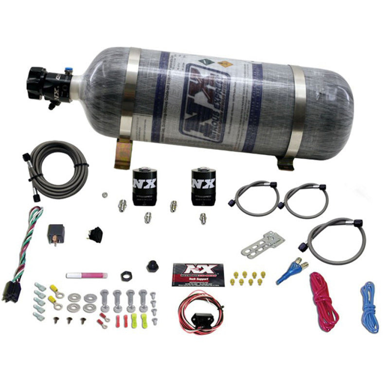 Nitrous Express Universal Fly By Wire Single Nozzle Nitrous Kit w/12lb Composite (Incl TPS Switch) Nitrous Systems Nitrous Express