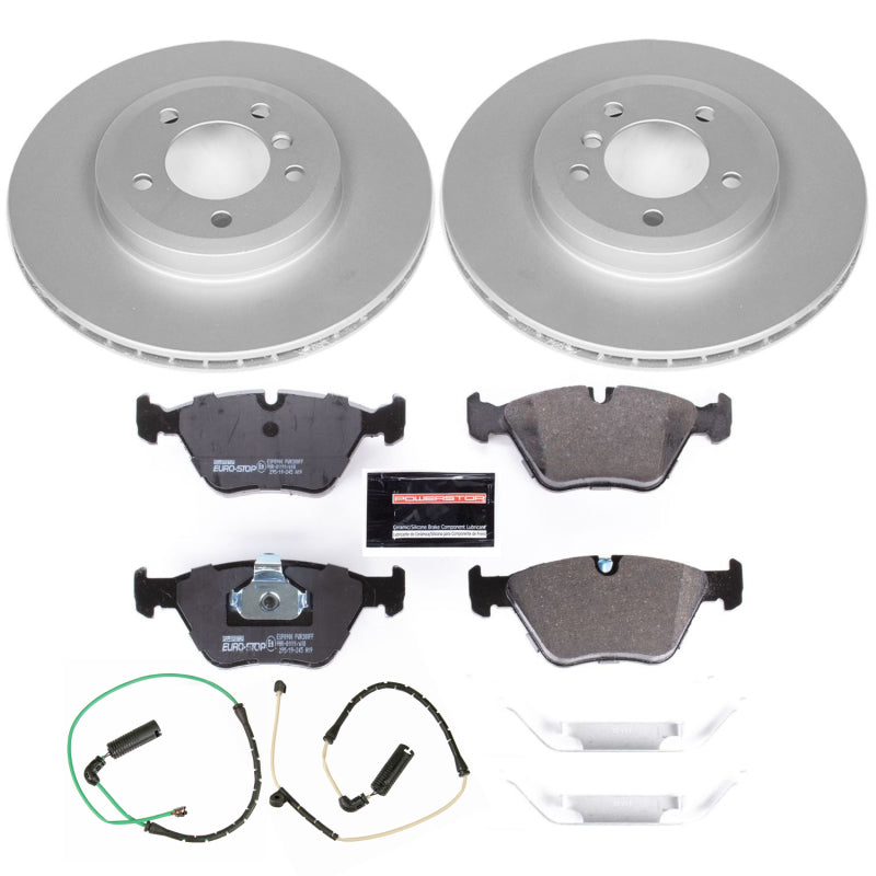 Power Stop 06-08 BMW Z4 Front Euro-Stop Brake Kit Brake Kits - OE PowerStop