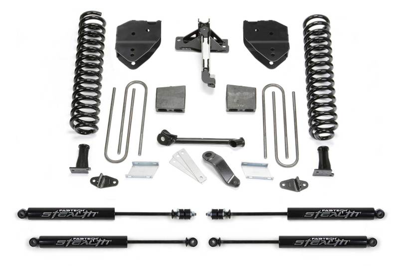 Fabtech 17-21 Ford F250/F350 4WD Diesel 4in Basic Sys w/Stealth Lift Kits Fabtech