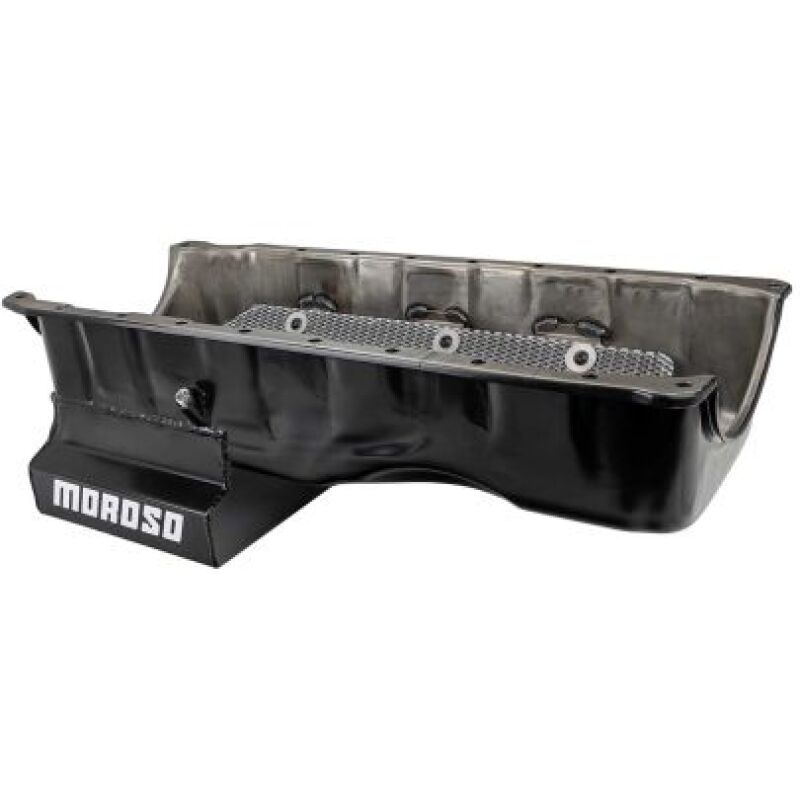 Moroso BBC Gen V/VI / GM ZZ632 Wet Sump 8in Steel Oil Pan Oil Pans Moroso