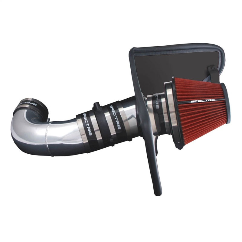 Spectre 08-09 Pontiac G8 V8-6.0L F/I Air Intake Kit - Clear Anodized w/Red Filter Cold Air Intakes Spectre