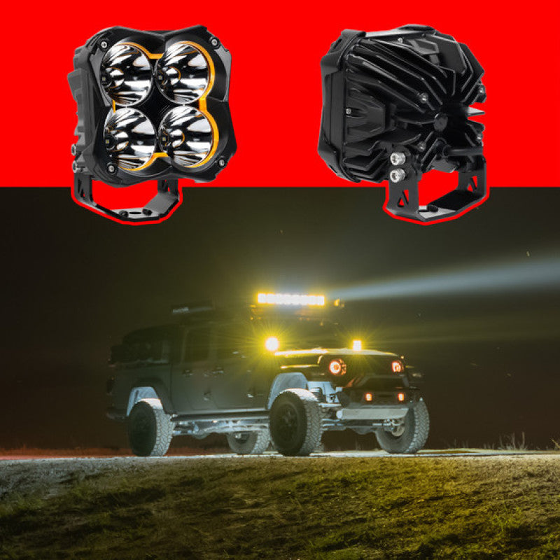 XK Glow Spot Beam Offroad Cube Light 2pc 5in Light Bars & Cubes XKGLOW