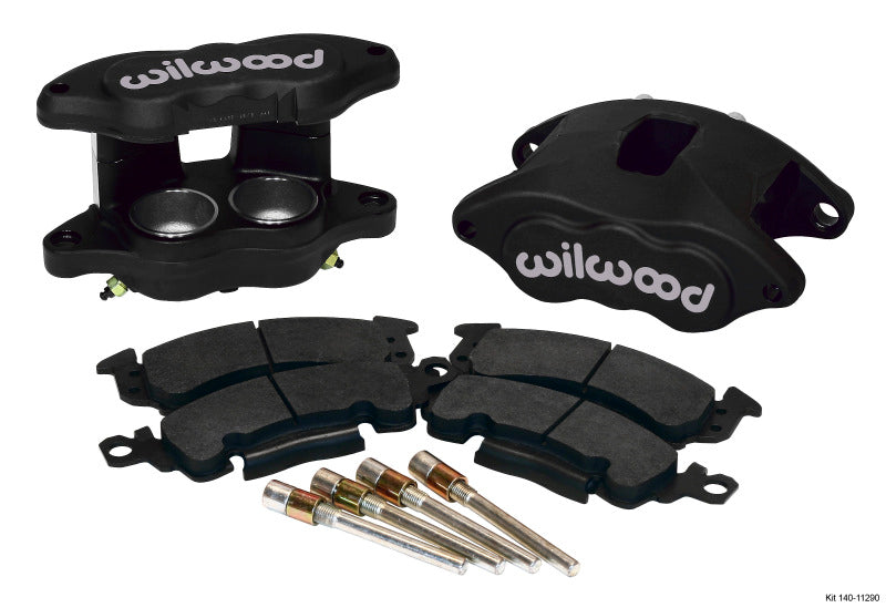 Wilwood D52 Front Caliper Kit - Black Ano 2.00 / 2.00in Piston 1.28in Rotor Big Brake Kits Wilwood