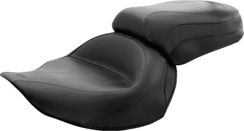 Mustang 06-15 Yamaha Roadliner & Stratoliner Wide Touring Solo Seat - Black Solo Motorcycle Seats Mustang Motorcycle