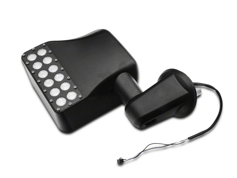 Raxiom 07-18 Jeep Wrangler JK Off-Road LED Manual Mirrors w/ Turn Signals Side Mirrors Raxiom