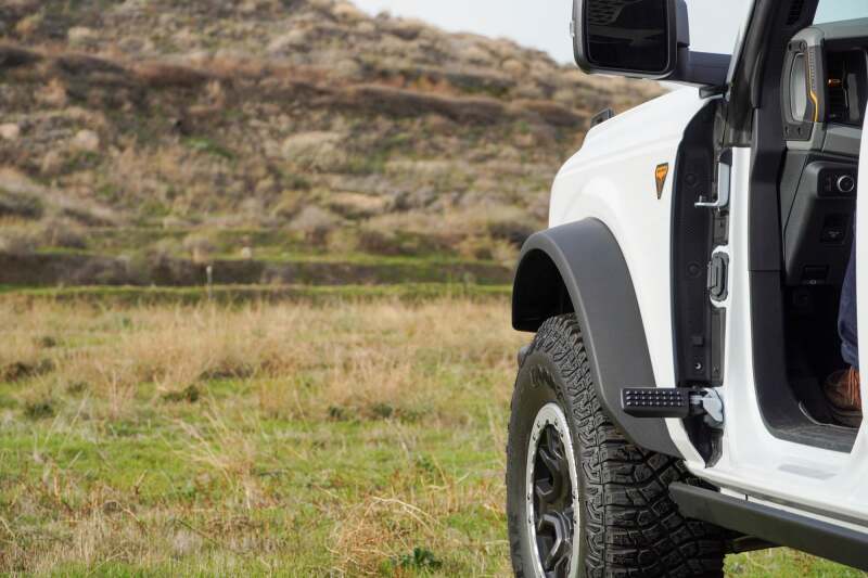 DV8 Offroad 2021+ Ford Bronco Foot Peg Pair - Black Exterior Trim DV8 Offroad