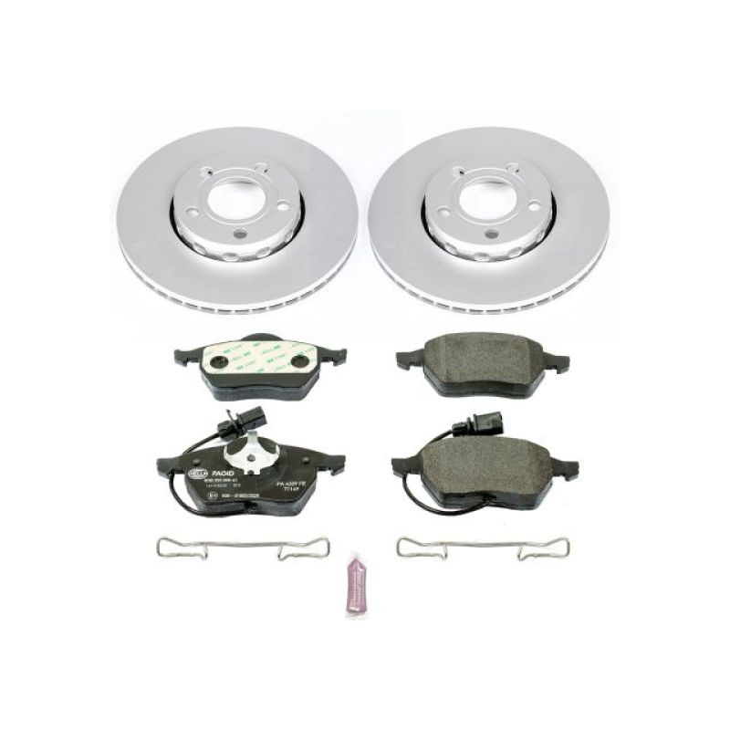 Power Stop 99-04 Audi A4 Front Euro-Stop Brake Kit Brake Kits - OE PowerStop