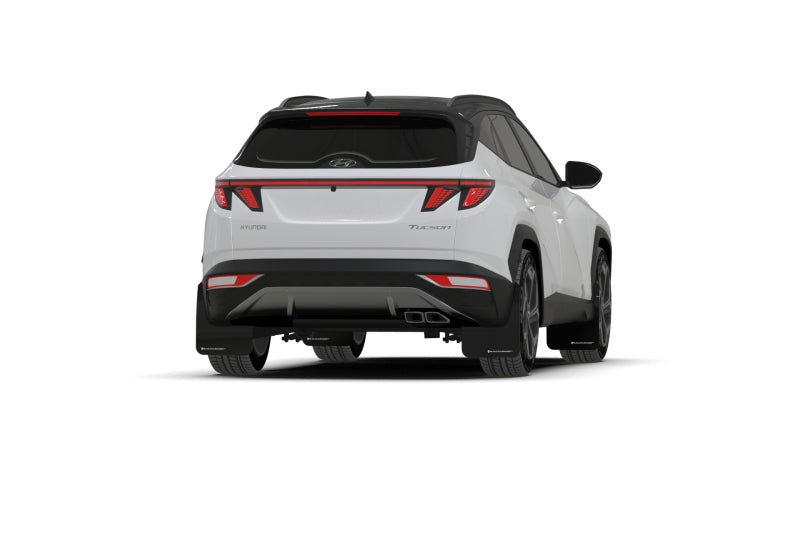 Rally Armor 22-24 Hyundai Tucson Black UR Mud Flap w/Red Logo Mud Flaps Rally Armor