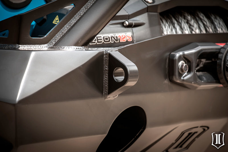 ICON 07-18 Jeep Wrangler JK Pro Series Front Bumper Rec Winch Mount w/Bar/Tabs Bumpers - Steel ICON