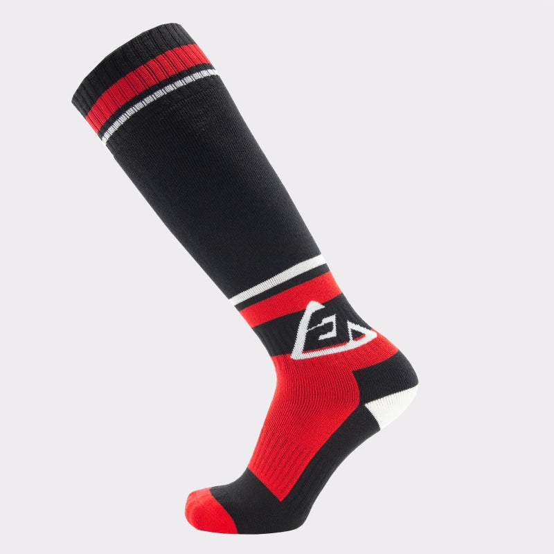 Answer Moto Socks Black/Red - Small/Medium Footwear Answer