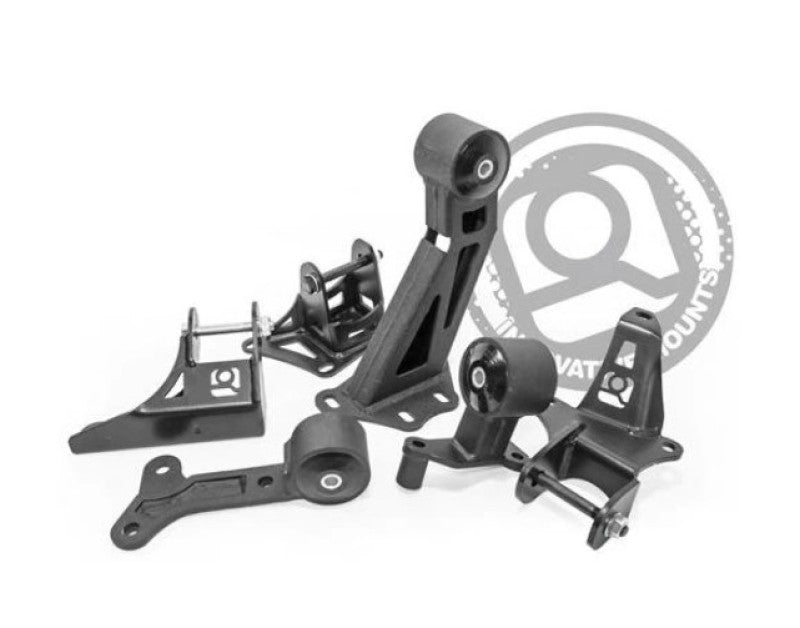 Innovative 97-01 Prelude J-Series Black Steel Mounts 75A Bushings Engine Mounts Innovative Mounts