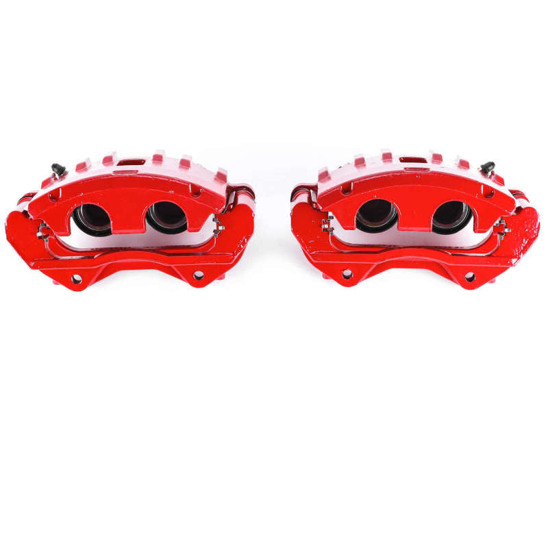 Power Stop 06-07 Cadillac CTS Front Red Calipers w/Brackets - Pair Brake Calipers - Perf PowerStop