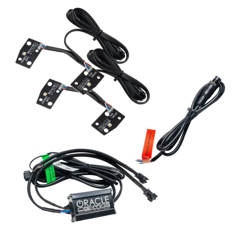 Oracle 2021 Ford Bronco DRL Upgrade w/ Halo Kit - ColorSHIFT w/ No Controller Headlights ORACLE Lighting