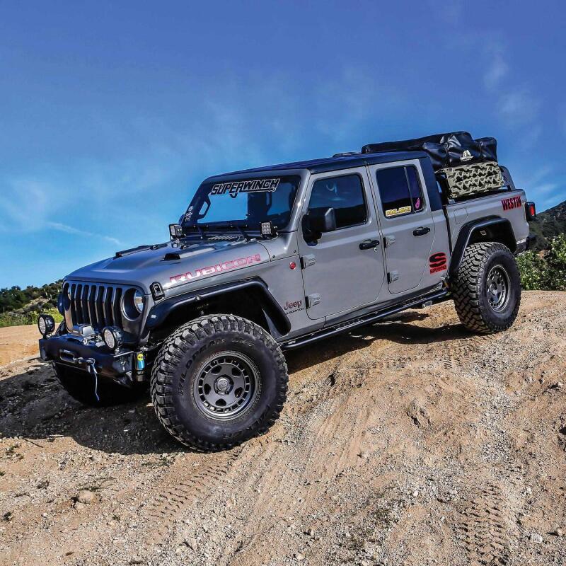 Westin 20-23 Jeep Gladiator Rock Slider - Textured Black Body Armor & Rock Rails Westin