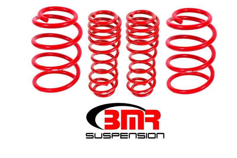 BMR 07-14 Shelby GT500 Performance Version Lowering Springs (Set Of 4) - Red Lowering Springs BMR Suspension