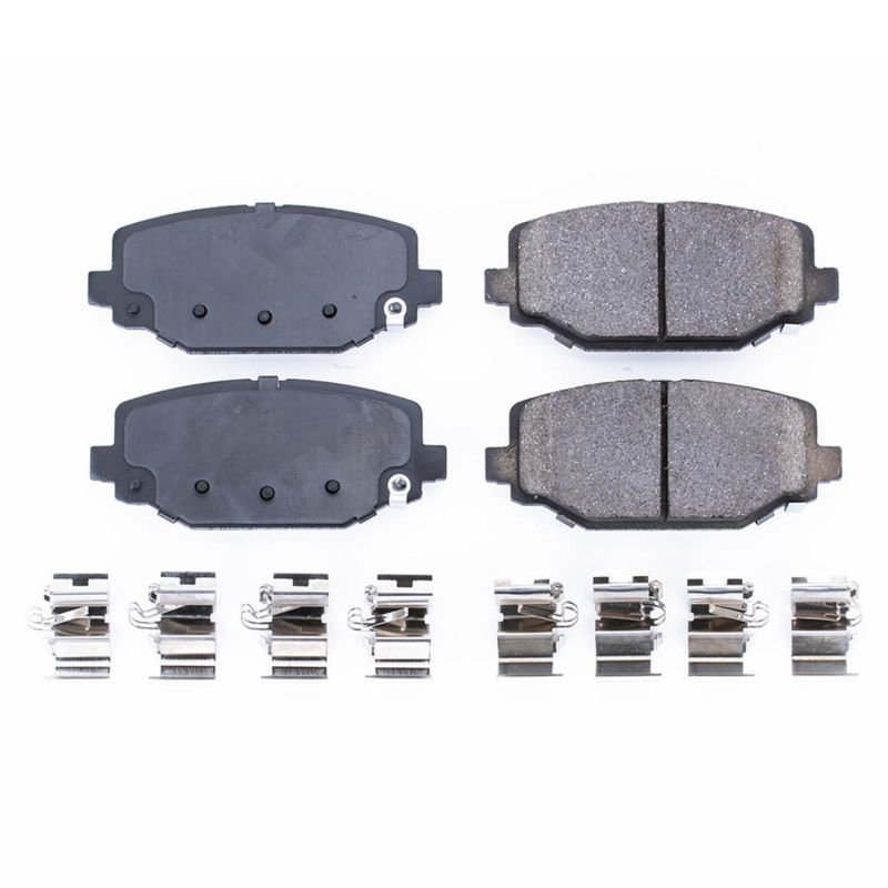 Power Stop 12-16 Chrysler Town & Country Rear Z17 Evolution Ceramic Brake Pads w/Hardware Brake Pads - OE PowerStop