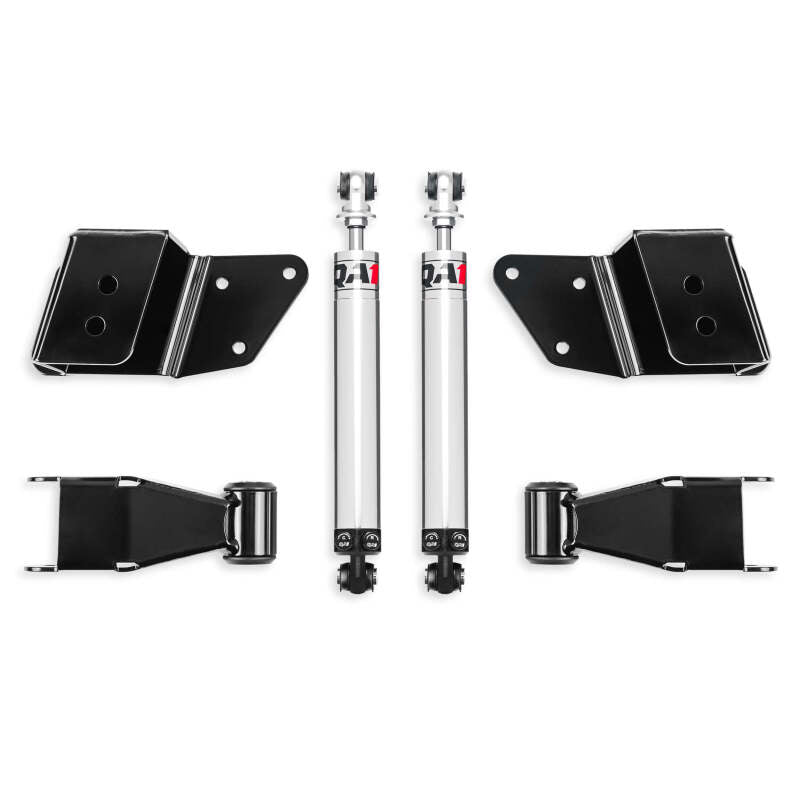 QA1 99-06 Chevrolet Silverado 1500 2WD Short Bed Double Adjustable 2-4in Rear Drop Kit Lowering Kits QA1