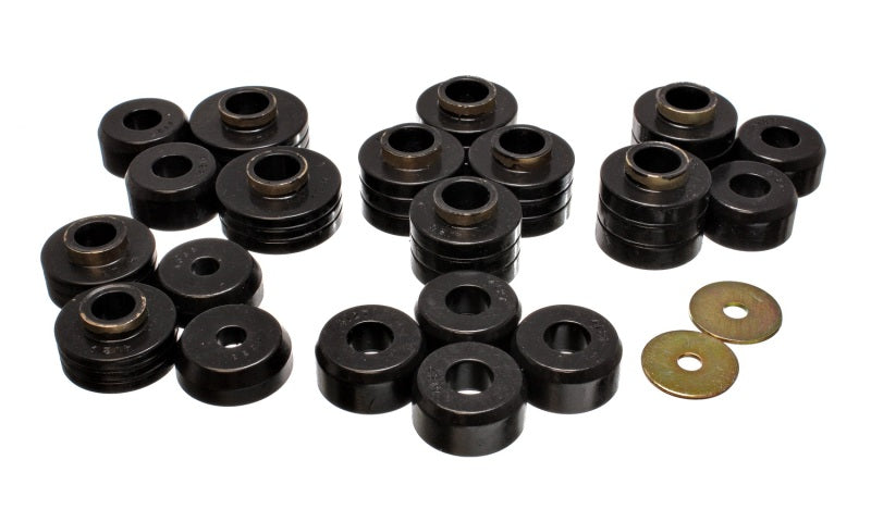 Energy Suspension 83-88 Ford Explorer/Bronco II 2WD / 84-90 Explorer/Bronco II 4WD Black Body Mount Bushing Kits Energy Suspension